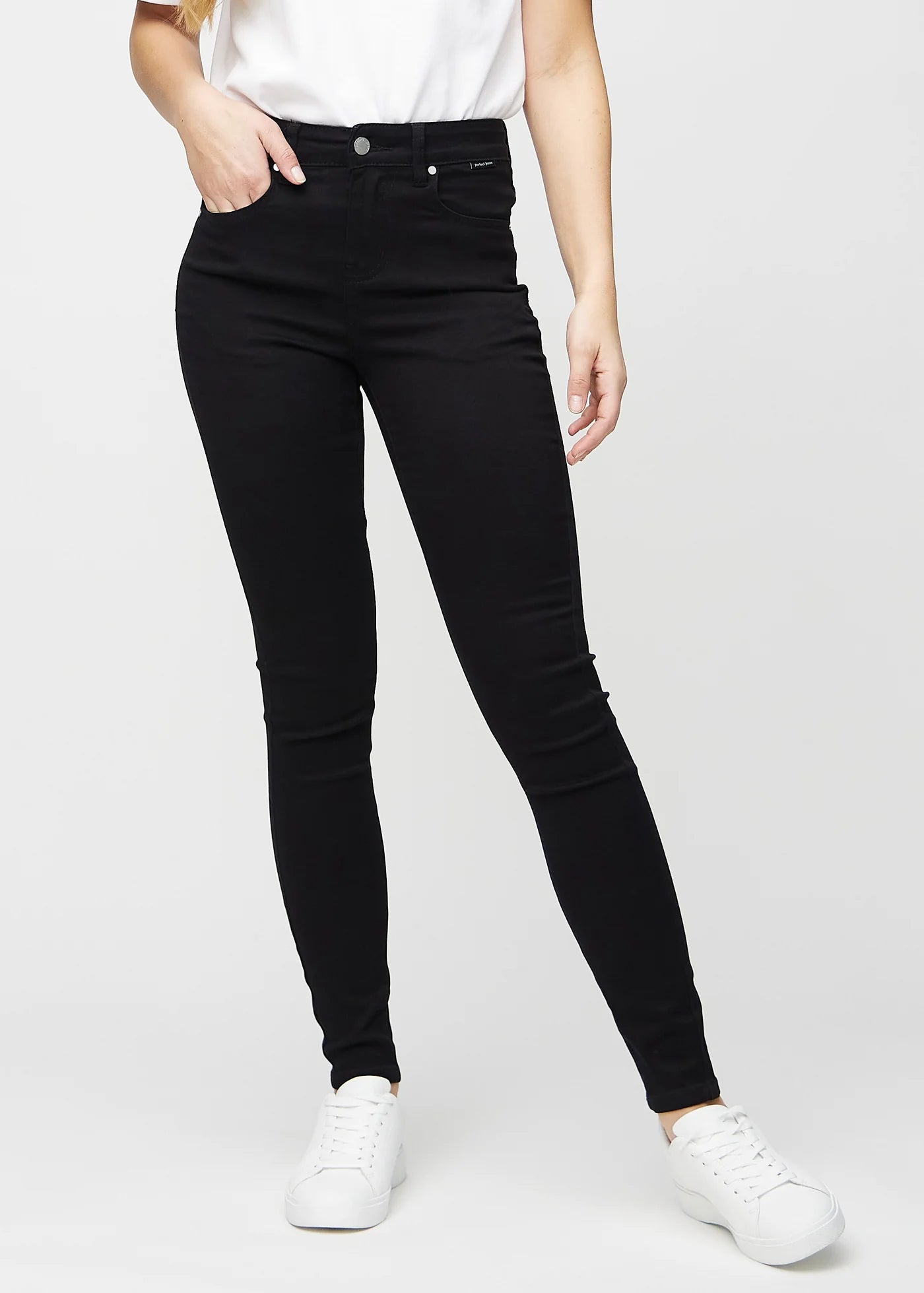 No Fade Black Jeans for Women - Slim Fit Women