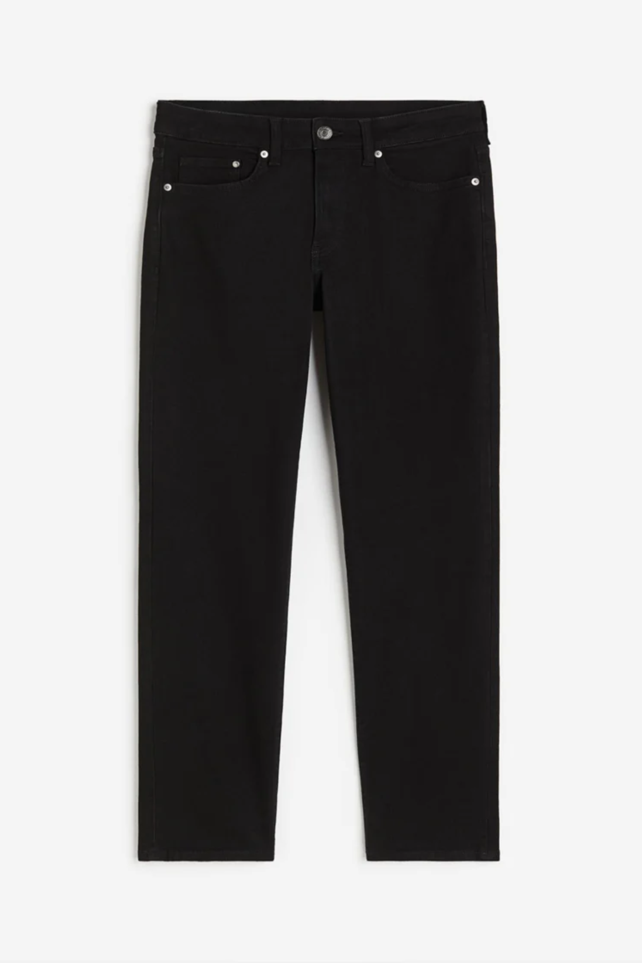 Black jeans on a white background
