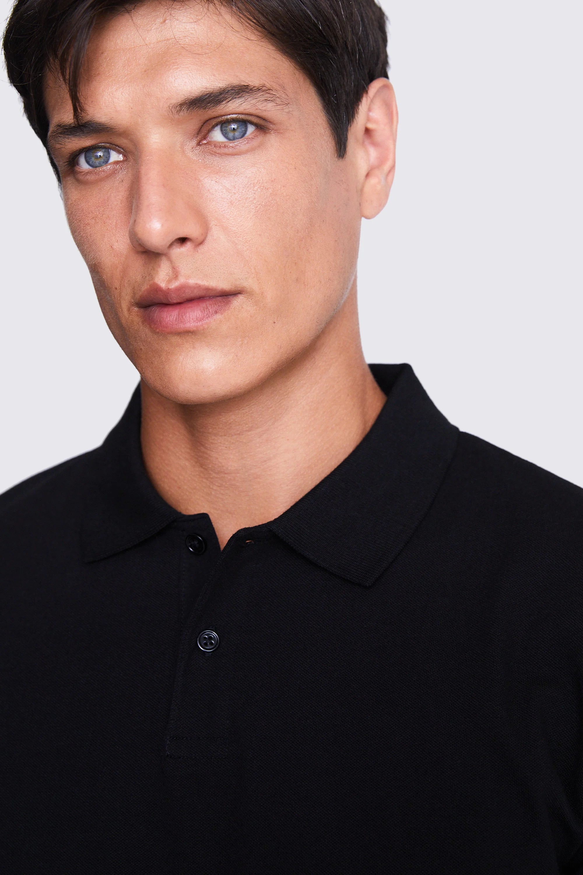 No Fade Black Polo Shirt for Men