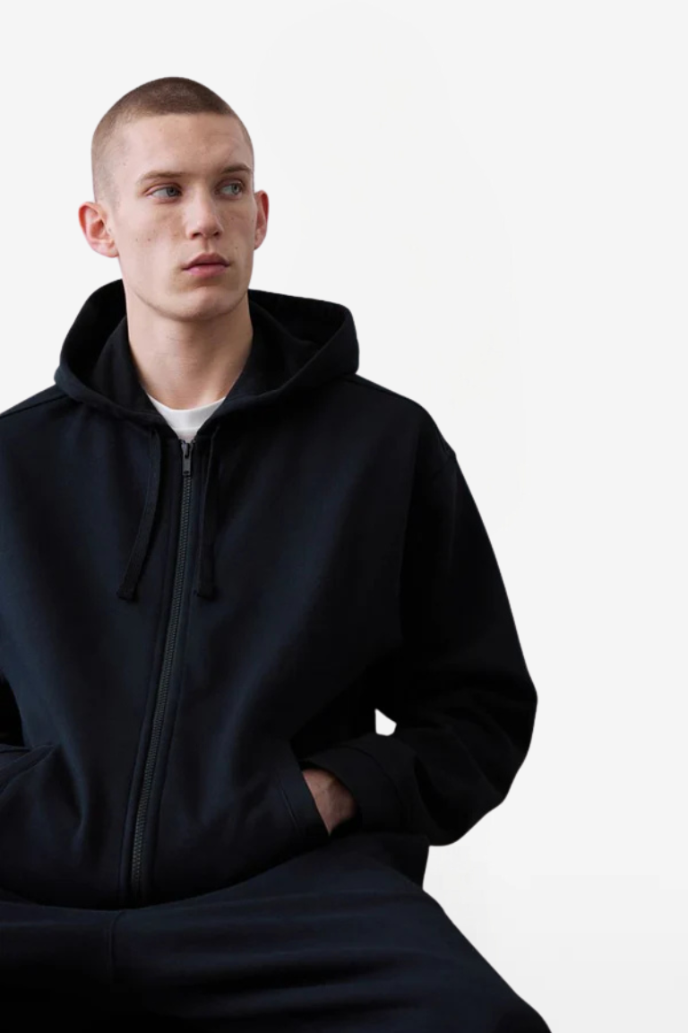 Black Hoodie for Men No Fade