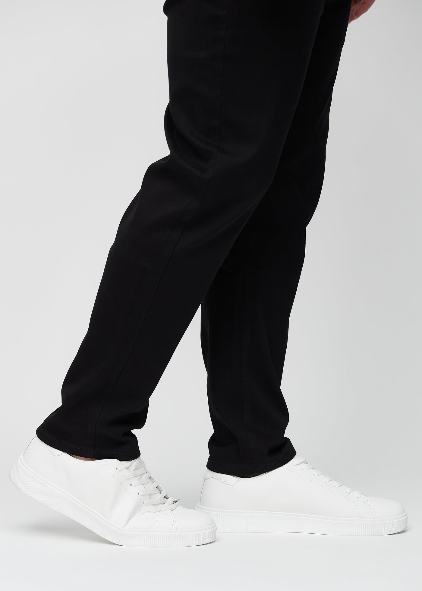 No Fade Black Jeans For Men Knee