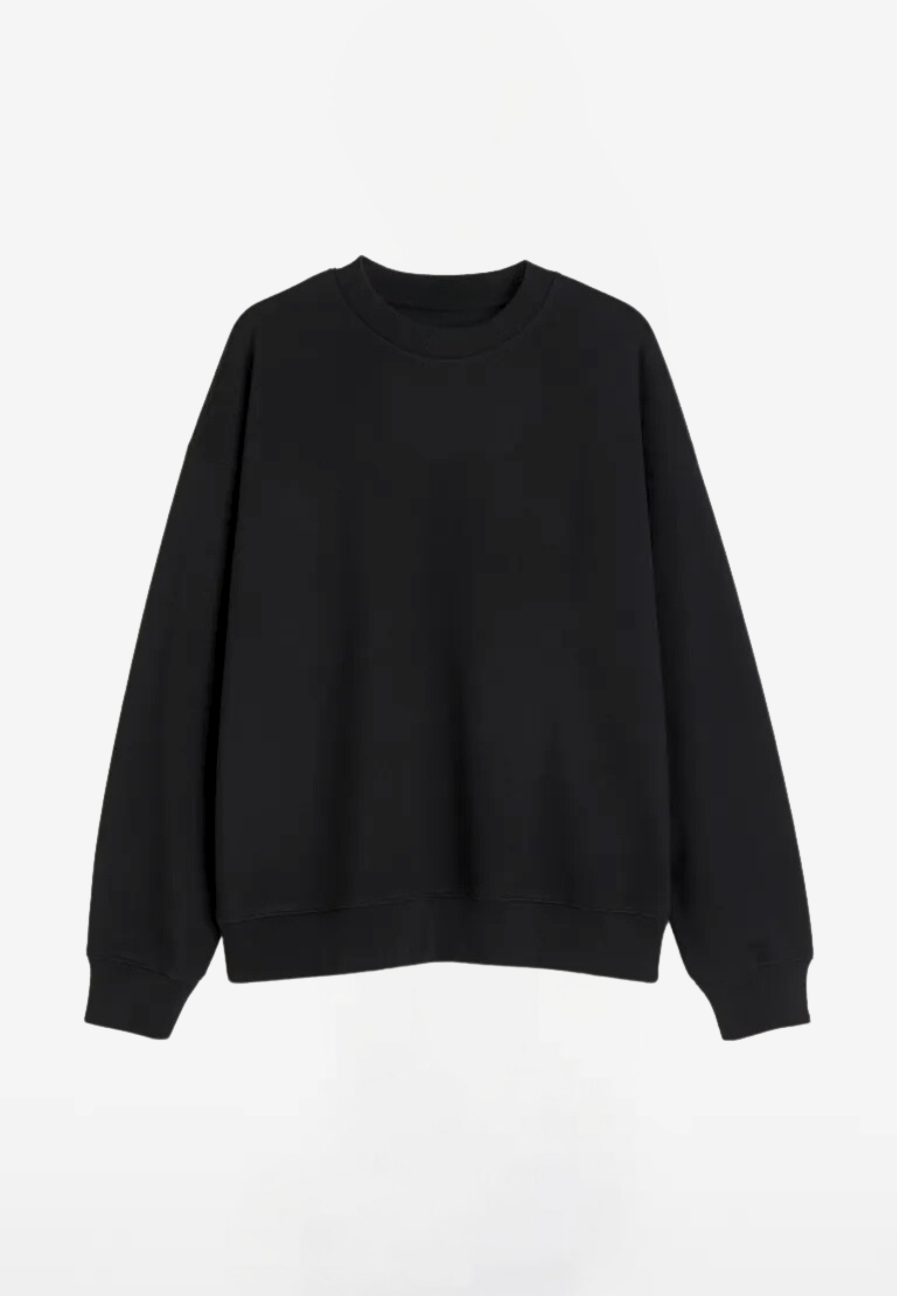 No Fade Black Sweatshirt Men Top