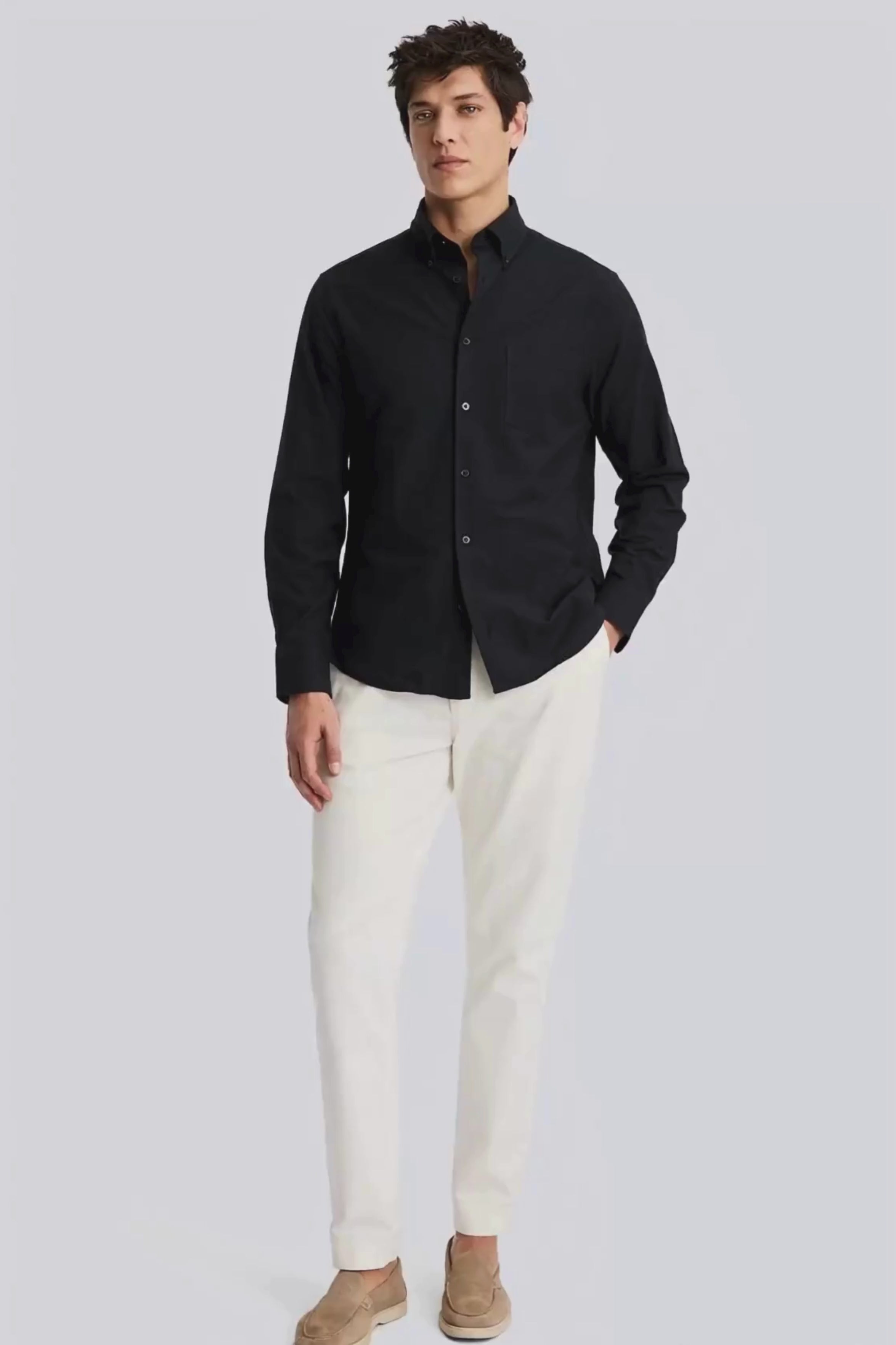 no fade black shirt for men