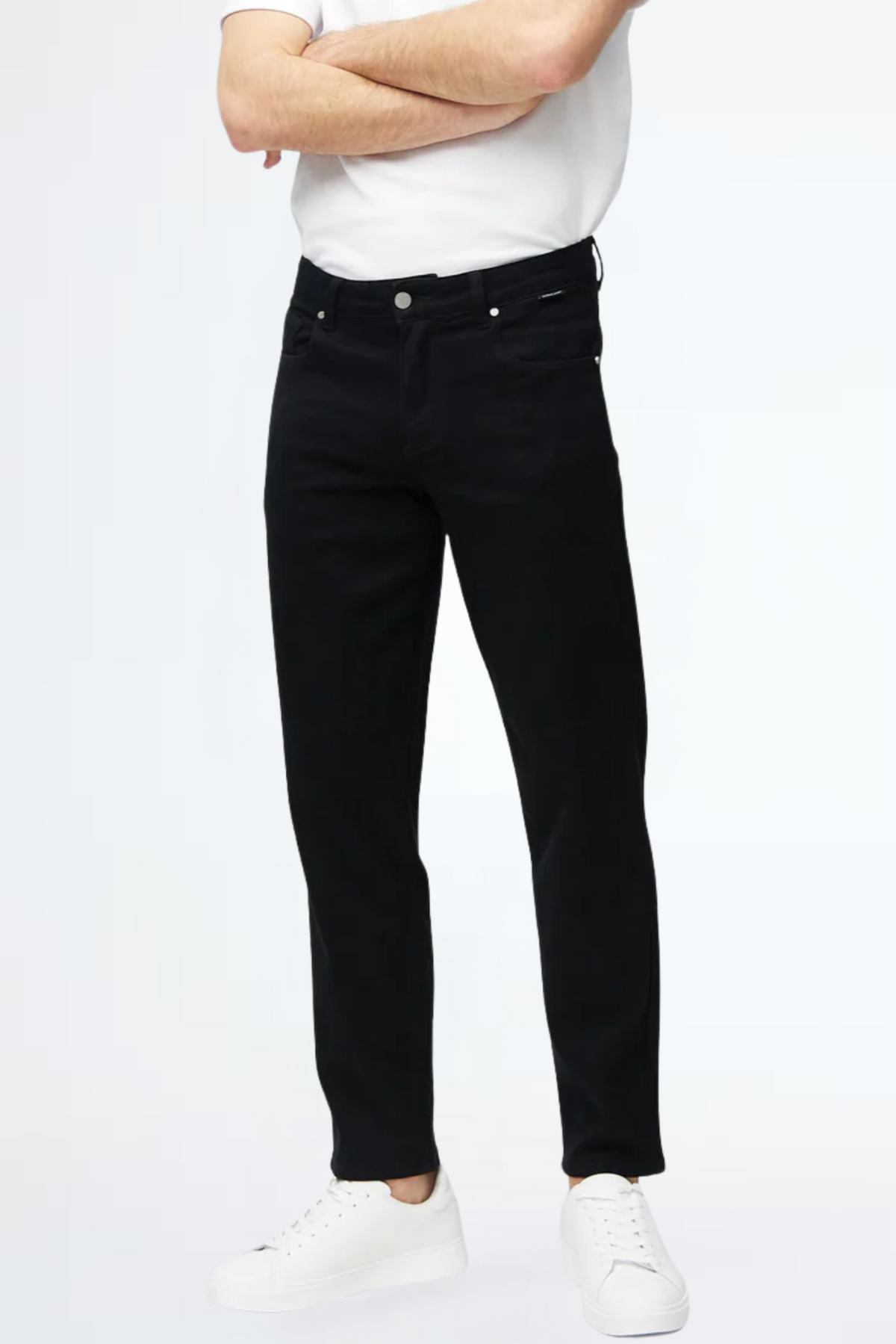 No Fade Black Jeans for Men - Premium Stretchable Denim