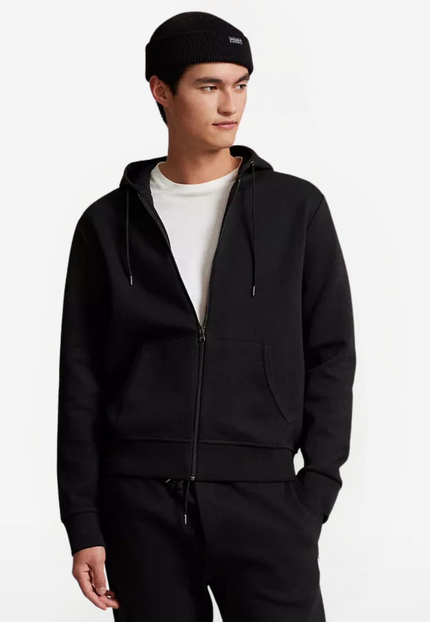 Flawless Letest Men Black Printed Hoodie