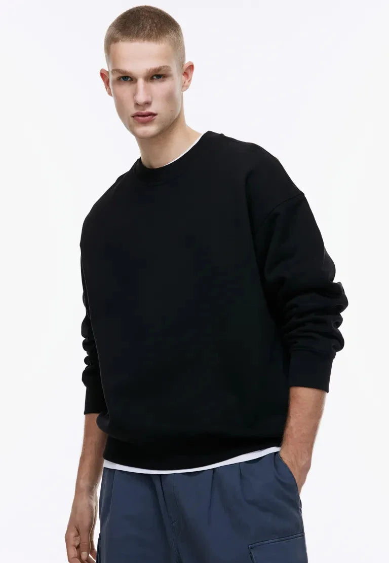 No Fade Black Sweatshirt for Men