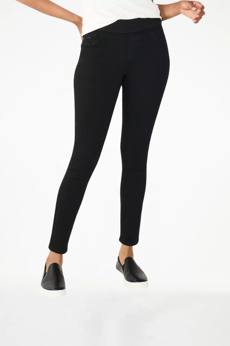 no fade black jeggings for women