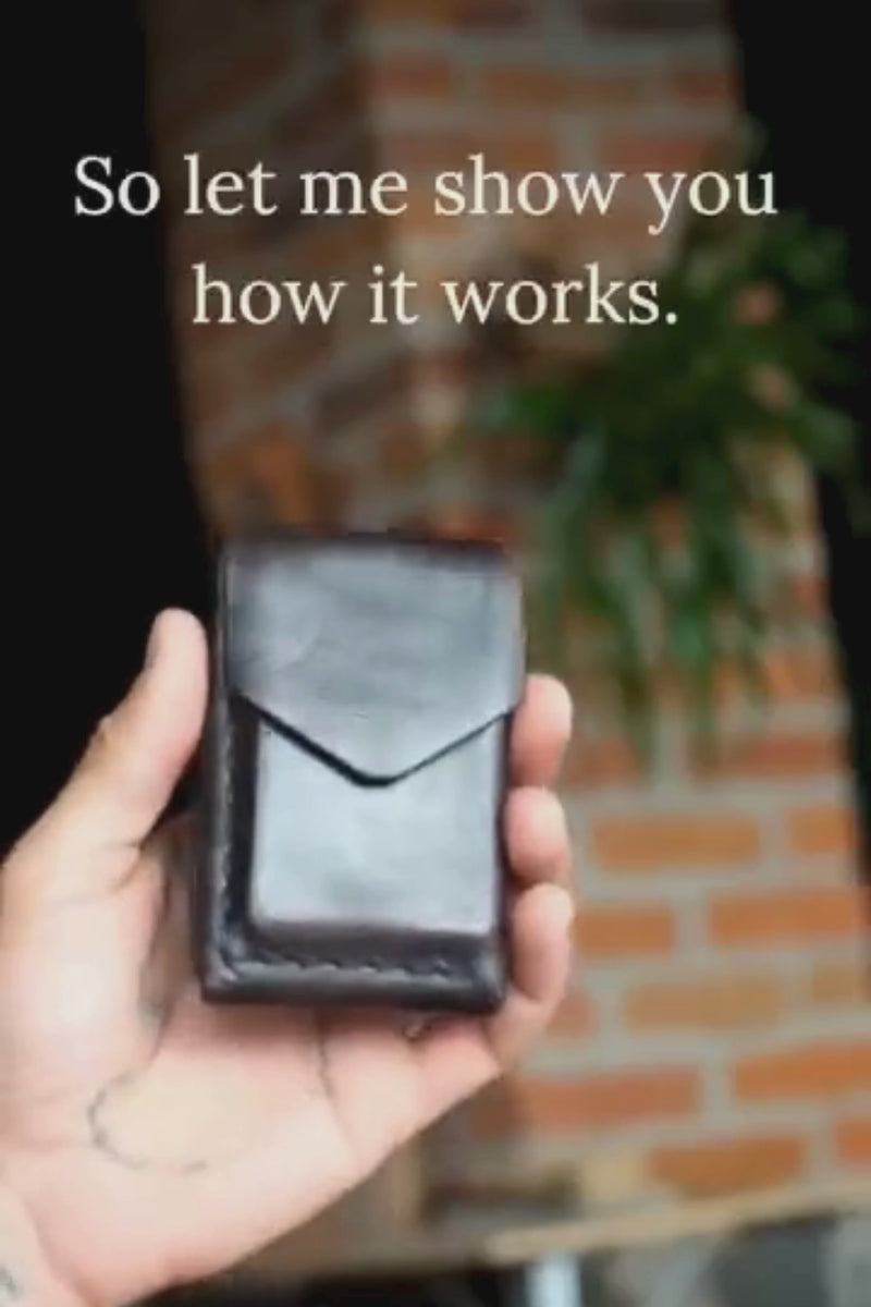 Black wallet for men 