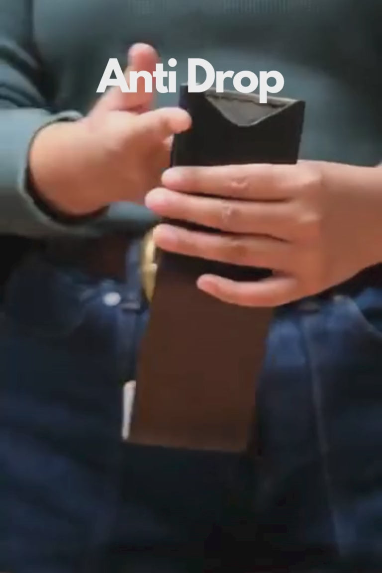 Black leather wallet for men 